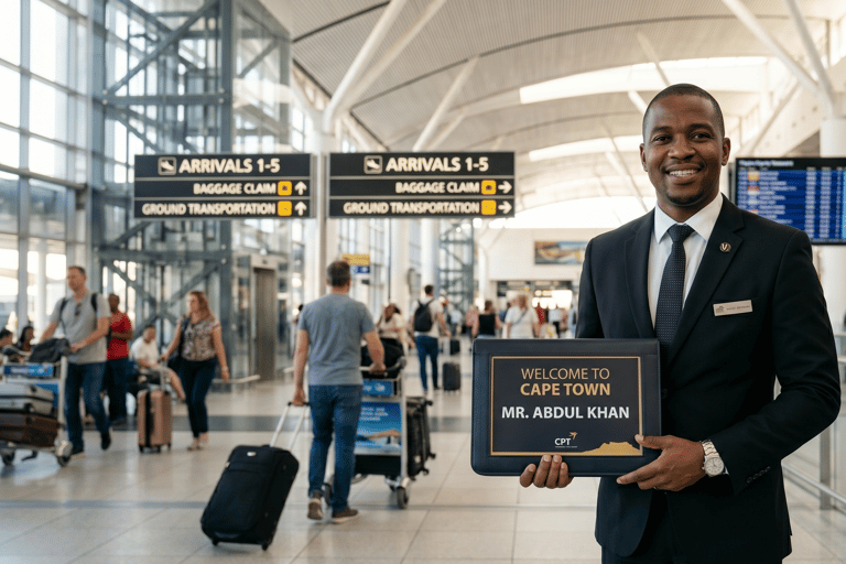 Cape Town: CPT Airport Private Transfer to/from City Center Arrival: CPT Airport to hotel in Cape Town city center
