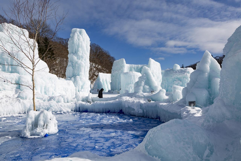 Sapporo: Lake Shikotsu Ice Festival, Snow Fun & Buddha Tour Shared Tour, Meet at Sapporo Station