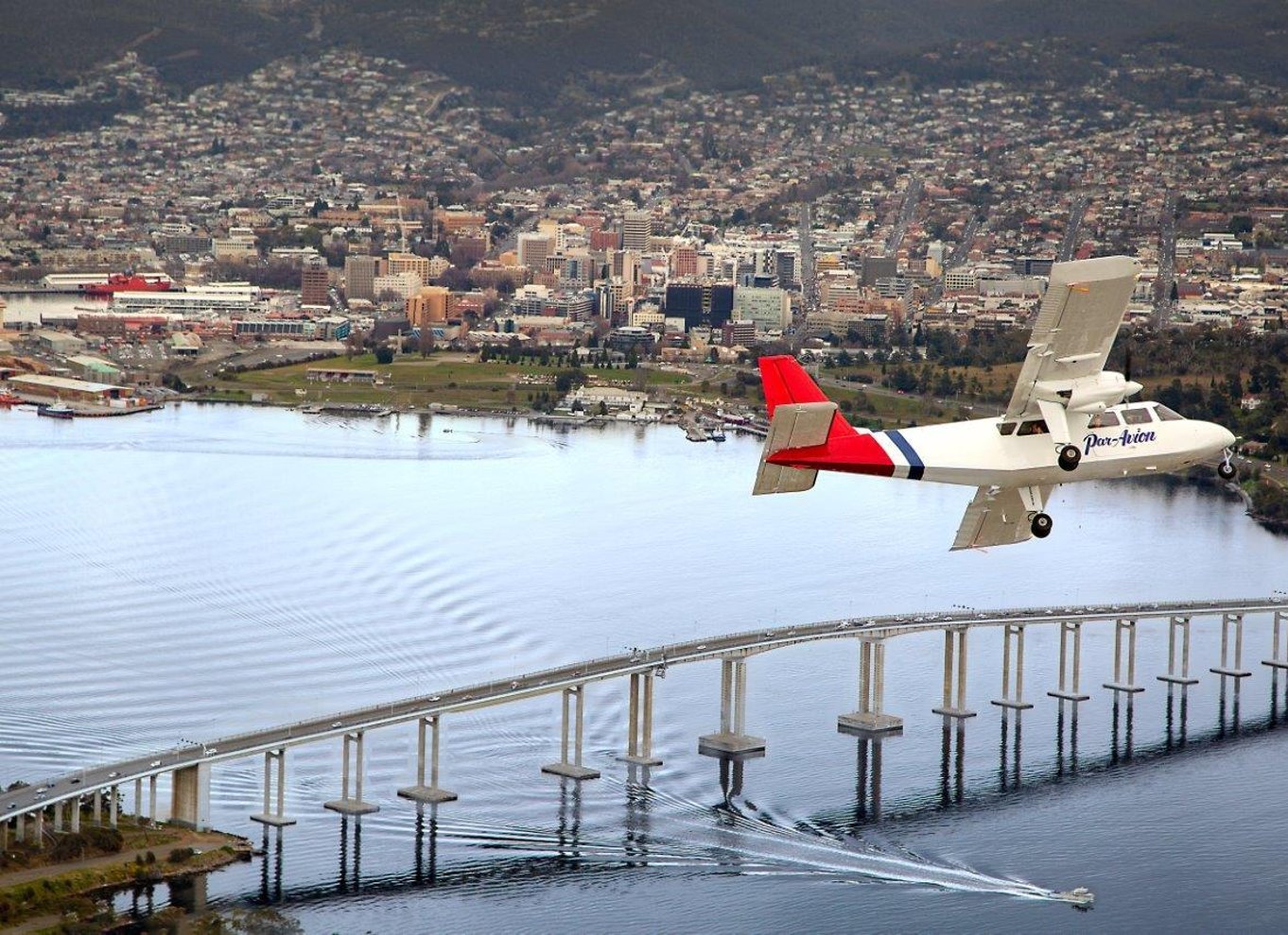 30 minutters naturskøn flyvetur i Hobart
