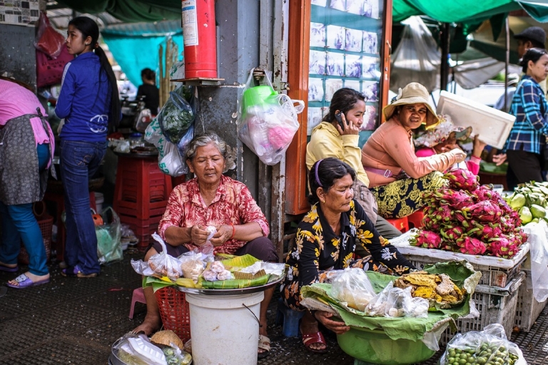 Phnom Penh : Visite matinale de la gastronomie et des arts de la rue