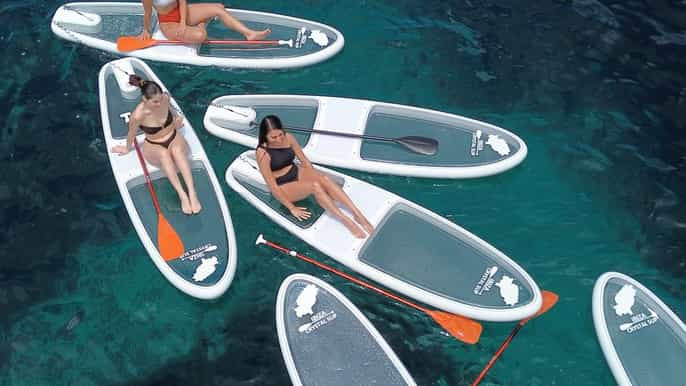 Experiencia Crystal paddle sup Tours + snorkel