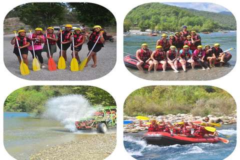 From Alanya: Small Group Jeep Safari, Buggy Rafting, Zipline ( 3 in 1 ) Buggy or Quad Safari ,Rafting, Zipline