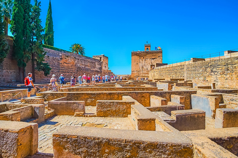 Granada: Alhambra & Nasrid Palaces Tour with Tickets Tour in Italian for 10 People