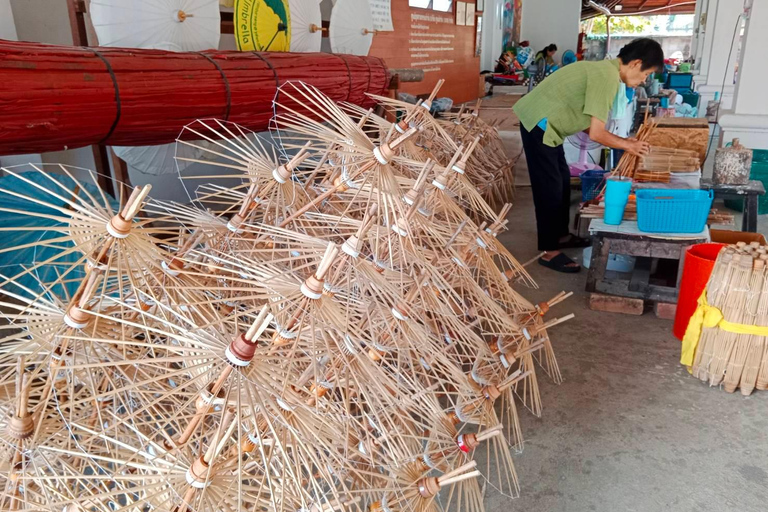 Mae Kampong Village, Hot Springs, Bo Sang Umbrellas Making