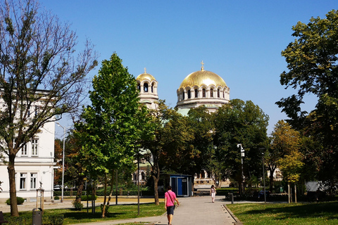 Sofia along its shady streets Sofia along the shady streets