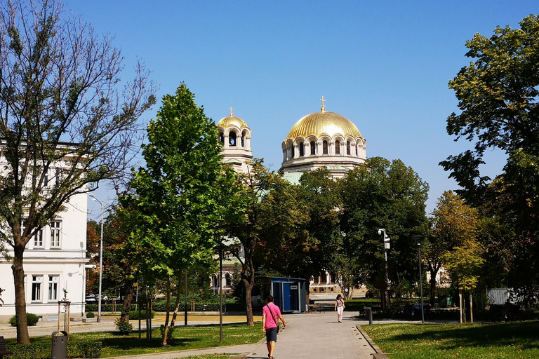 Sofia along its shady streets Sofia along the shady streets