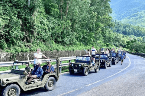 Hai Van Jeep Adventure with beachside lunch and waterfalls