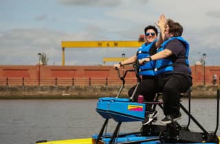 Belfast: Fluss Lagan Hydrobike Tour