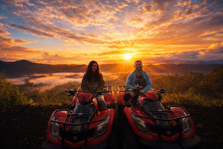 Bali: Mount Batur ATV Sunrise with Breakfast and Hot Spring Tandem ATV Sunrise & Hot Spring with Round Transfer