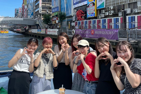 Osaka: Dotonbori-Flusskreuzfahrt mit Blick auf das Glico-Schild und die Neonlichter