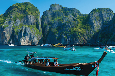 Phuket: Tour di Phi Phi, Maya, Khai, Maiton o Bamboo IslandTour delle isole Phi Phi, Maya e Khai in motoscafo