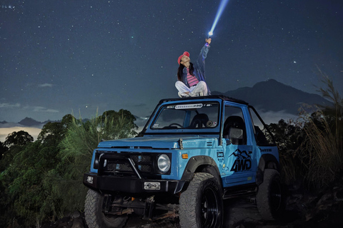 Ubud: Mount Batur Jeep Sunrise & Hot Spring All Inclusive Mount Batur Jeep Sunrise & Black lava - Meeting Point