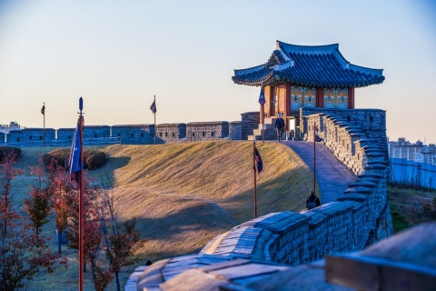 Depuis Séoul : Visite de la forteresse et du village folklorique de Suwon HwaseongVisite privée d'une journée avec prise en charge et retour à l'hôtel