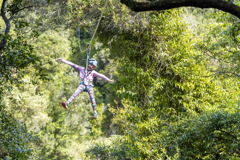 Rotorua Ziplines: Rafting + Hot Pool Combo - FREE Sauna