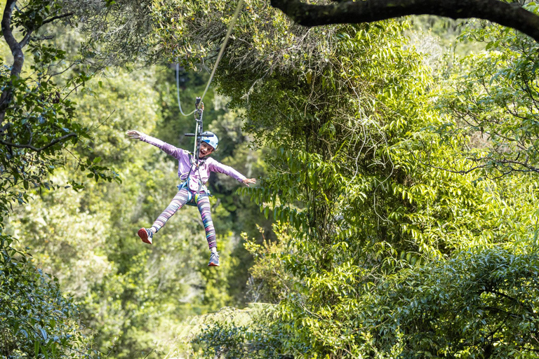 Rotorua Ziplines: Rafting + Hot Pool Combo - FREE Sauna