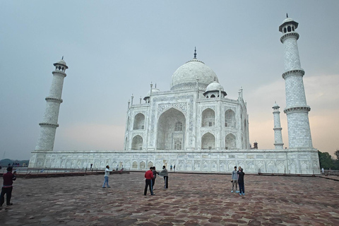 From Delhi: Taj Mahal Sunrise Tour with Elephant SOS Centres Tour with Car, Driver, Ticket, Guide & 5star Meals