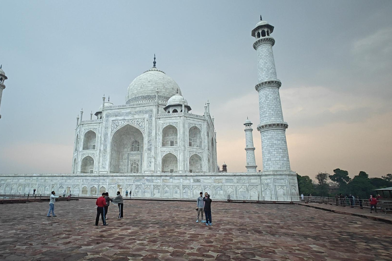 From Delhi: Taj Mahal Sunrise Tour with Elephant SOS Centres Tour with Car, Driver, Ticket, Guide & 5star Meals
