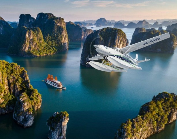 Halong Bay Seaplane - A bird's eye view experience from Sky