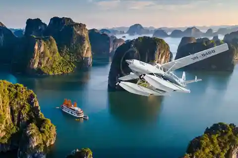 Hidroavión en la Bahía de Halong - Una experiencia a vista de pájaro desde el cielo