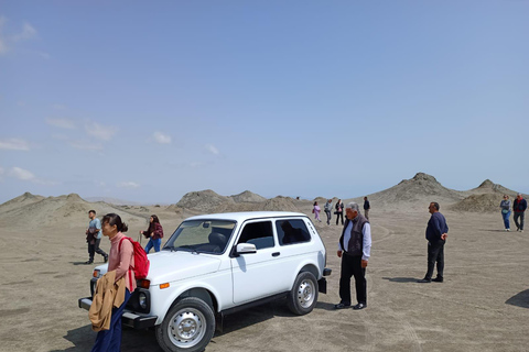 Baku: Ancient Carvings, Caspian Shores, and Beach Day Tour