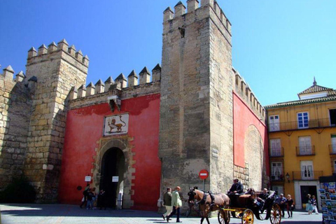 Seville: Alcázar Exterior, Cathedral, Santa Cruz, and Guadalquivir Shared tour from Malaga: Seville, Santa Cruz, and monuments