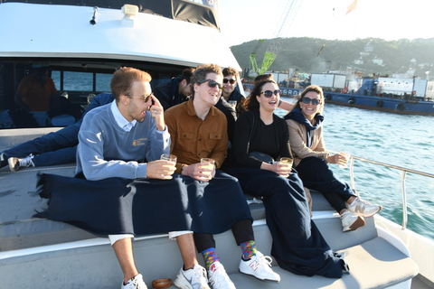 Istanbul: Bosphorus Sunset Yacht Cruise with Snacks Bosphorus Sunset Yacht Cruise with 1 Glass of Wine