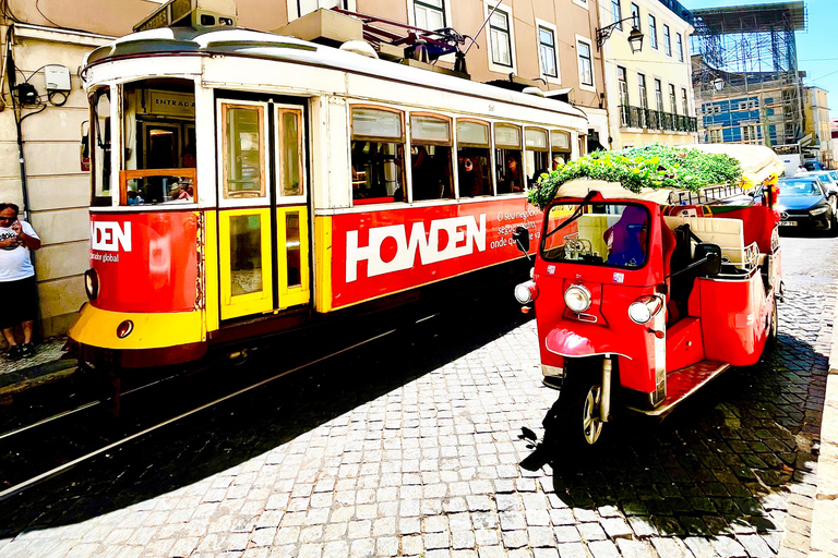Lisbon: Multilingual Private TukTuk Tour with Live Guide Ultimate Lisbon & Belém Experience 04 hrs(Pick Up+Drop-off)*