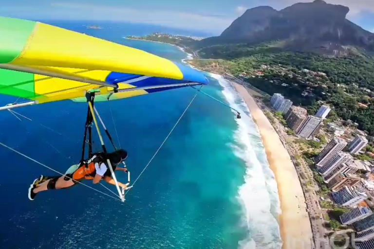Hang gliding flight in Rio de Janeiro