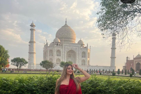 Vanuit Delhi: Eén dag Taj Mahal Tour per supersnelle treinTour met 1e AC Trein