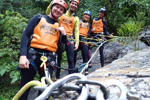 Cairns: Tour d&#039;avventura Crystals &amp; Behana - Canyoning a CairnsEsperienza nella foresta pluviale delle cascate di Cairns Giornata intera avanzata