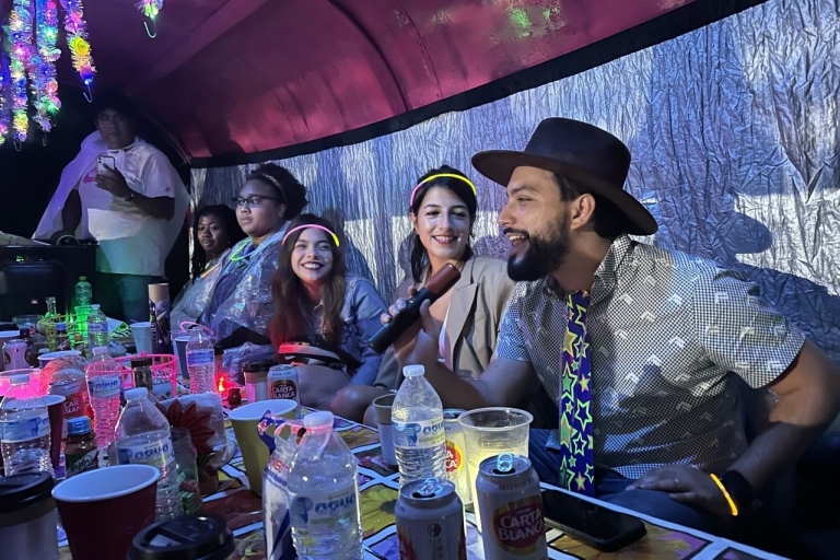 Ciudad de México: Fiesta Nocturna de Neón en Barco Tradicional de XochimilcoXochimilco: Fiesta Nocturna Neón
