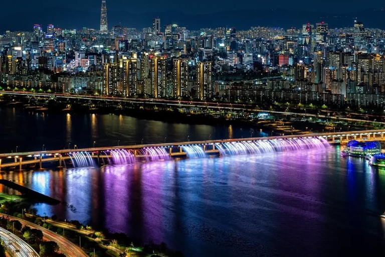 Seul: piknik nad rzeką Han i przejażdżka rowerem elektrycznym do fontanny Rainbow FountainSeul: Piknik nad rzeką Han i przejażdżka rowerem elektrycznym do Fontanny Tęczy