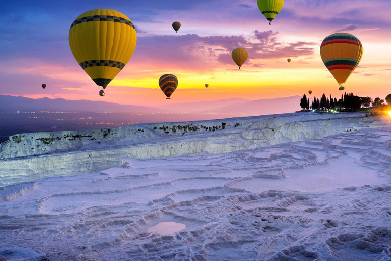 Antalya: Pamukkale Guided Tour With Optional Balloon Flight Pamukkale Balloon Only w/Transfer from Pamukkale Hotels