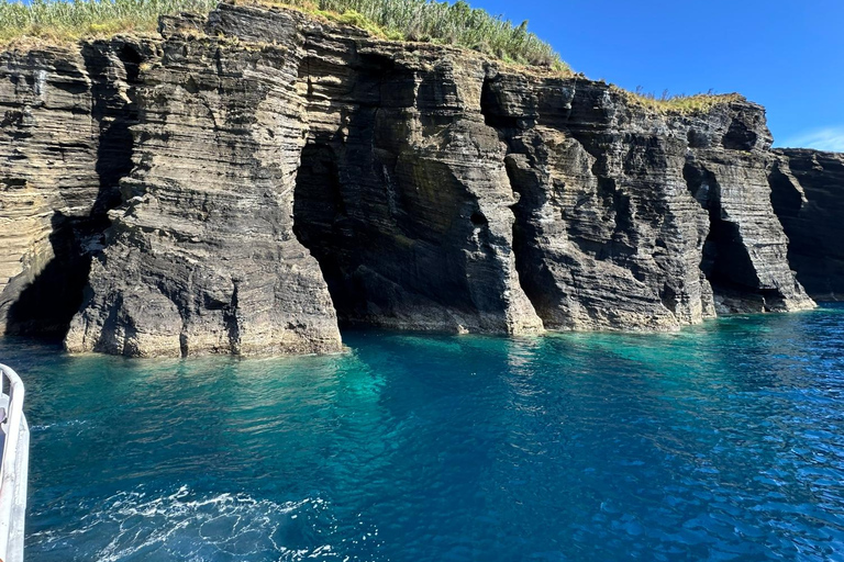 Isola di Faial: Tour unico in barca al vulcano Capelinhos