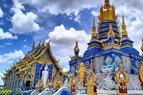 Från Chiang Mai : Vita och blå tempel och Lalita Cafe