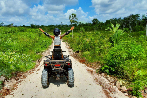 A melhor aventura de Cancún com quadriciclo, tirolesa e cenote!