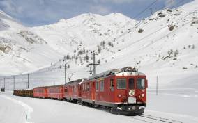 From Saint Moritz: Bernina Train Ticket with Winery Tasting