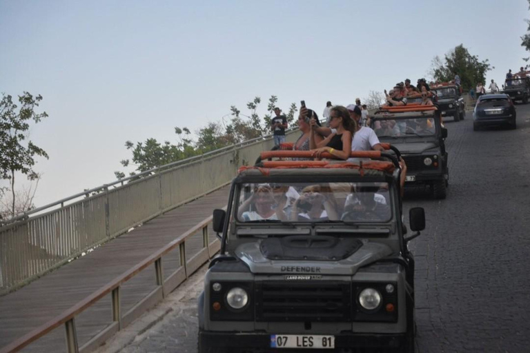 Alanya: Evening Jeep Safari with Sunset and Castle Views
