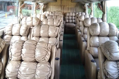 From Kathmandu to Pokhara Jagadamba VIP Sofa Bus.