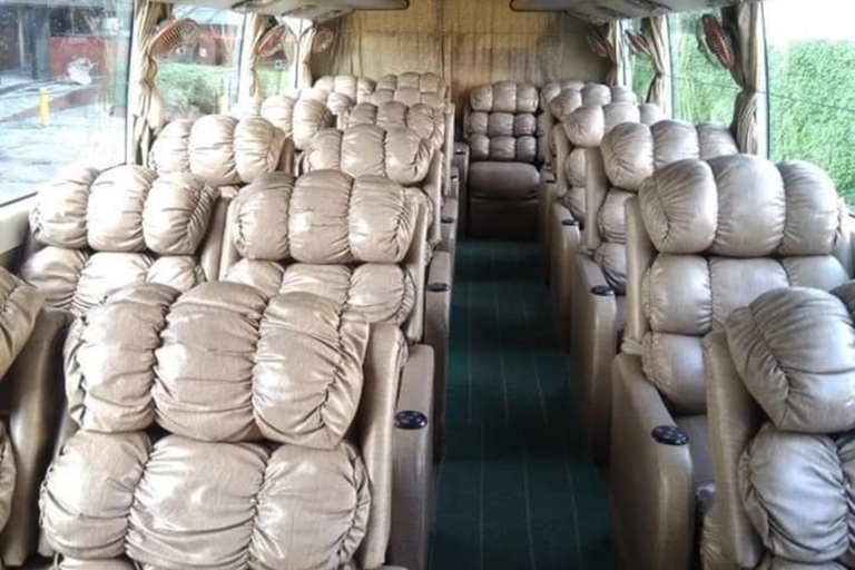 From Kathmandu to Pokhara Jagadamba VIP Sofa Bus.