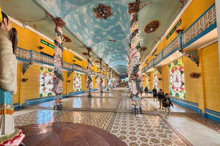 HCMC: Cu Chi Tunnels, Black Virgin Mountain & Cao Dai Temple Cu Chi Tunnels: Half Day Tour by Premium Van max 11