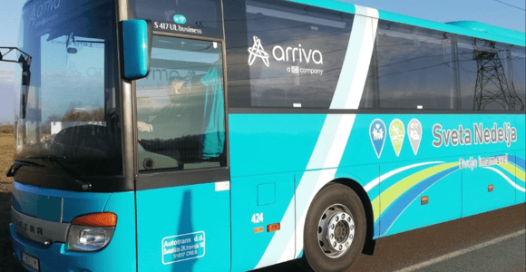 Bus Connecting between Zadar and Zagreb