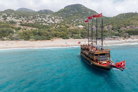Alanya: Pirate Boat Tour w/Lunch, Soft Drinks and Transfer Pirate Boat Tour w/Lunch, Soft Drinks and Without Transfer