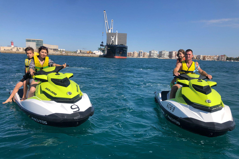 30-minutowa wycieczka skuterem wodnym wzdłuż wybrzeża Alicante.30-minutowa wycieczka skuterem wodnym wzdłuż wybrzeża Alicante
