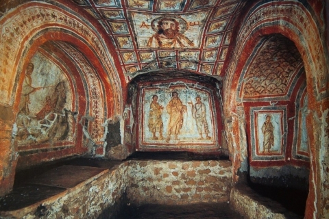 Rome: Catacombs of Domitilla Guided Tour Italian guided tour