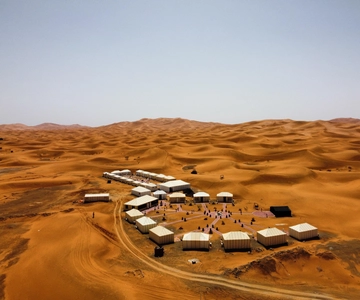 Merzouga: pernottamento in tenda di lusso nel deserto con cena
