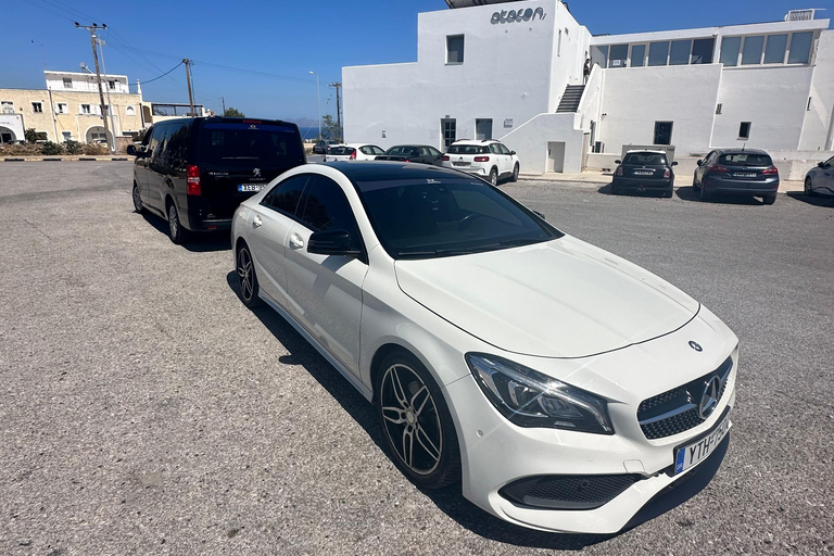 Transfert privé depuis l&#039;aéroport de Santorin