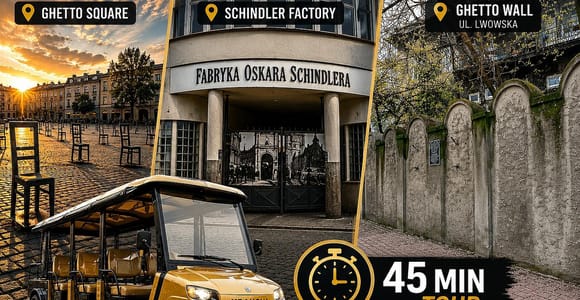Krakow: World War II & Schindler’s Factory Golf Cart Tour