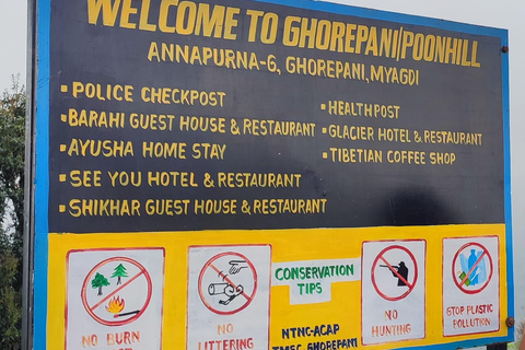 De Pokhara: Caminhada de 3 dias em Ghorepani Poon Hill com guia