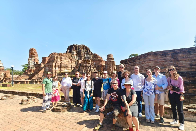 Bangkok: Ayutthaya UNESCO & Floating Market Boat Experience